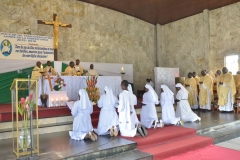 Consécration au Christ en présence de sr Marie-Chantal accompagnée par sr Henriette