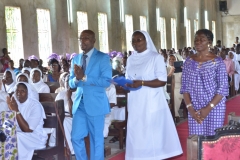 Sr Jeannette, son frère Albert et une tante